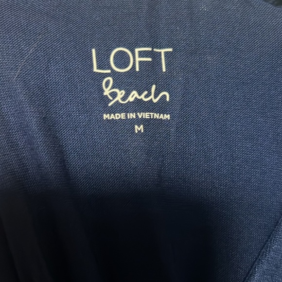 LOFT Beach Maxi Dress Cover-Up - Blue - M - Picture 5 of 7